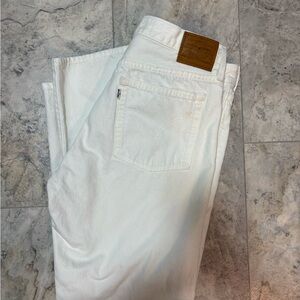 Levi's White Wedgie Straight Jeans